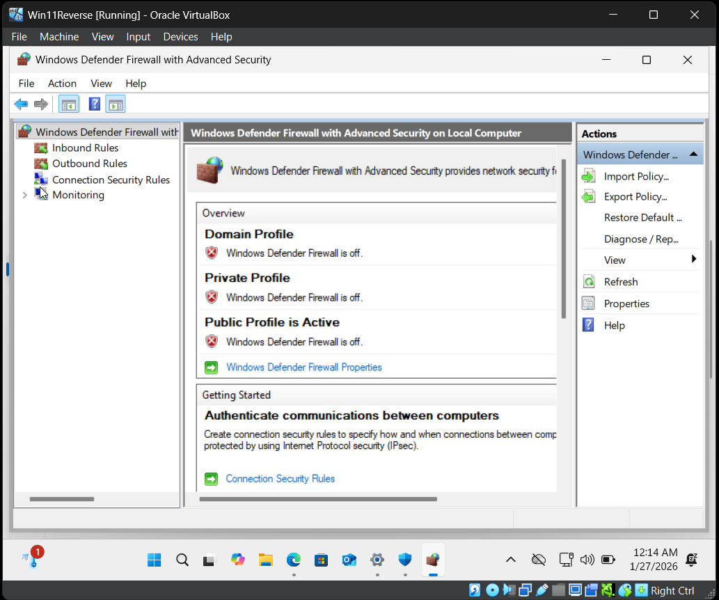 Defender disabled step 1