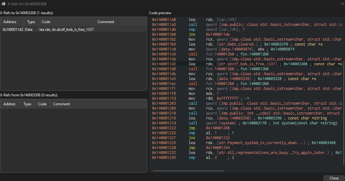 X-Refs for the flag string: leads to address 0x1400011d2