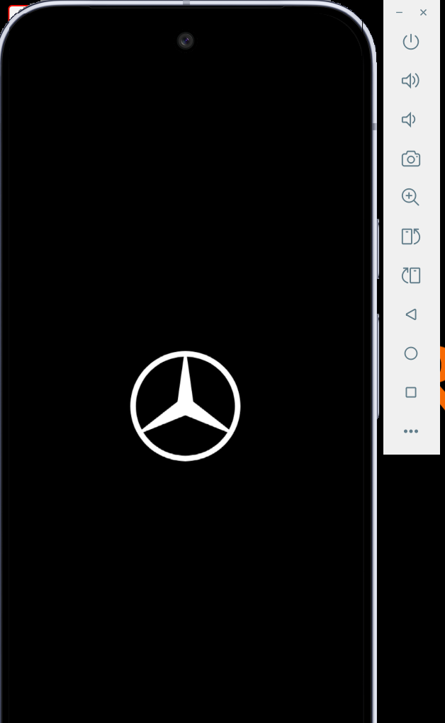 Emulator open with target app ready for guided testing